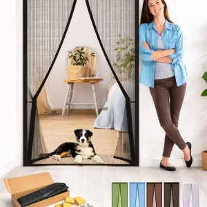 Mantén tu hogar libre de insectos sin perder ventilación. Se abre fácilmente al pasar y se cierra sola gracias a sus imanes. Instalación rápida, sin herramientas. Ideal para casas con niños y mascotas.