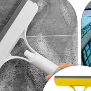 Práctico y fácil de usar, elimina agua y espuma sin dejar marcas. Ideal para ventanas, espejos, mamparas y parabrisas. Cuenta con cabezal de goma TPR suave que limpia sin rayar. Disponible en tres colores: amarillo, celeste y plomo.